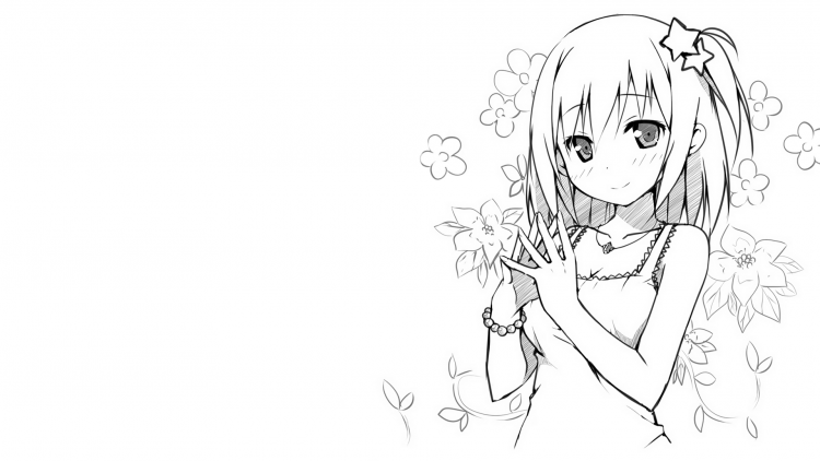 Раскраски аниме девушек