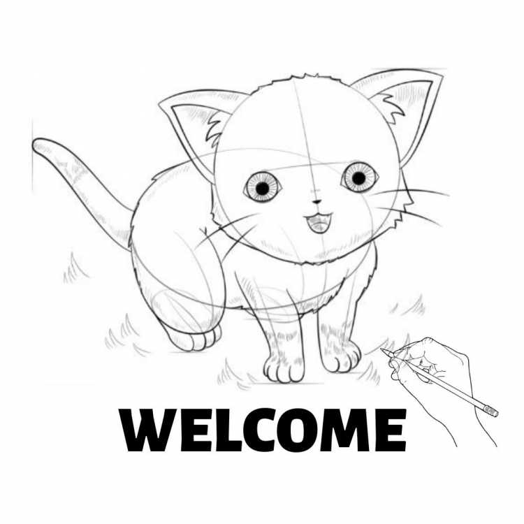 Котенок рисунок