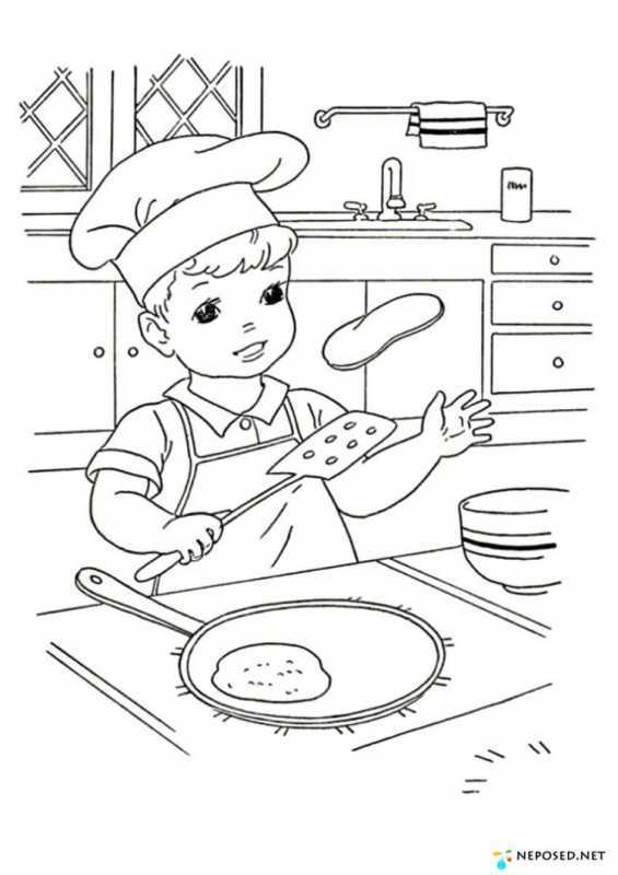 Чучело Масленицы раскраска