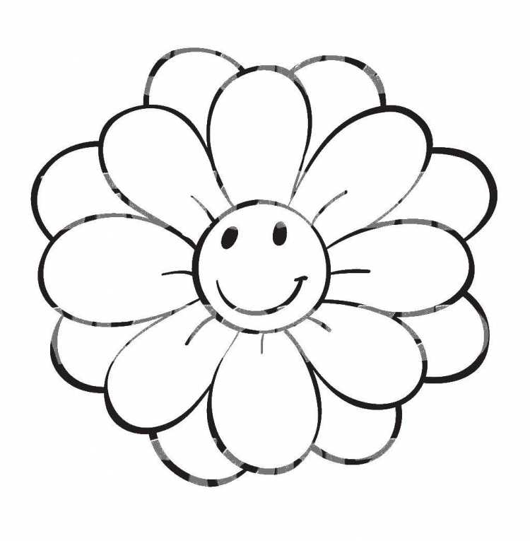 Трафарет ромашки