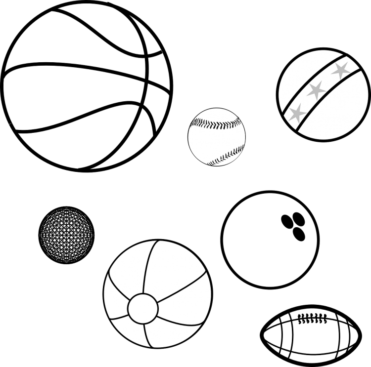 Маленький мяч раскраска