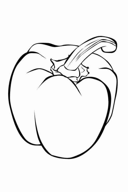 Овощи раскраска для детей