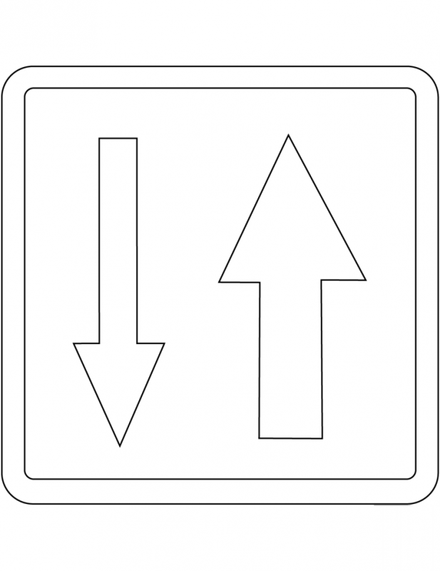 Раскраска знаки дорожного движения для детей