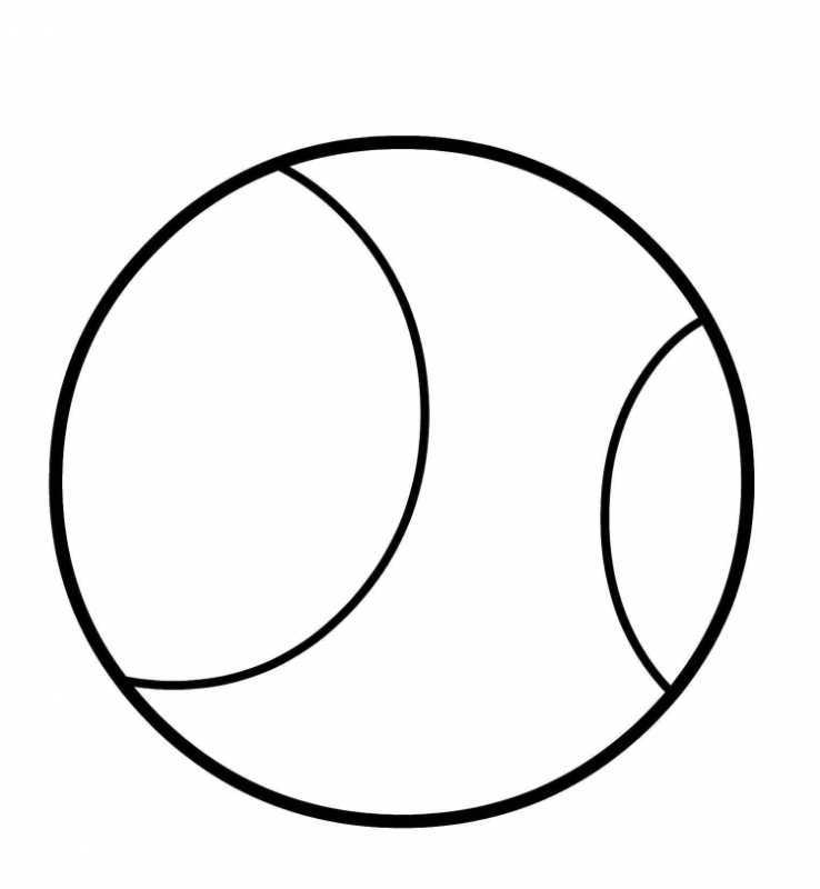 Мяч раскраска для детей
