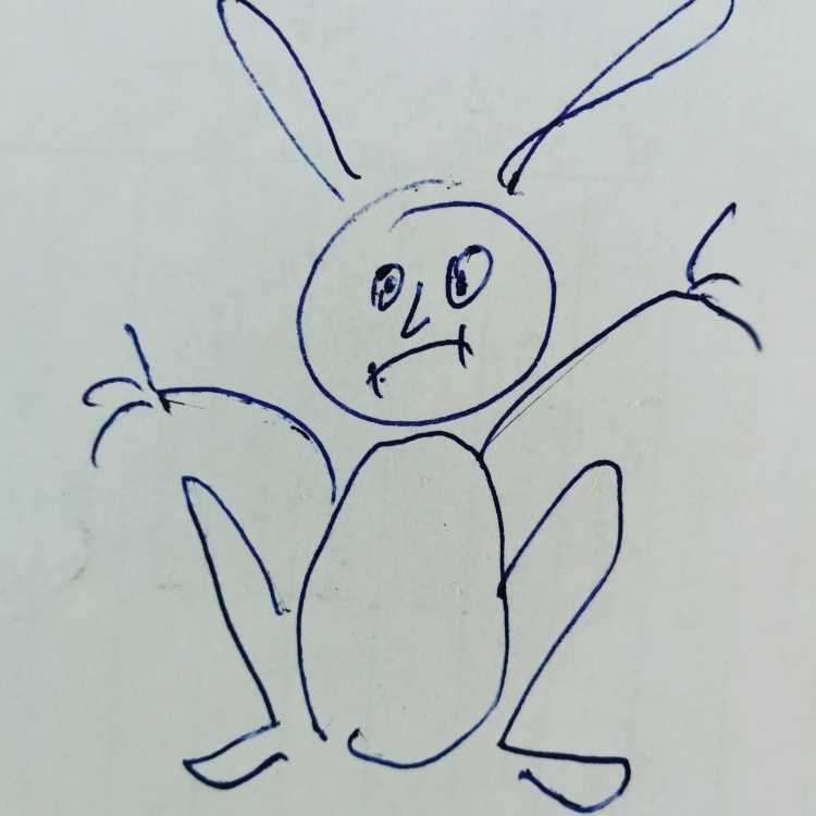 Рисование зайчика