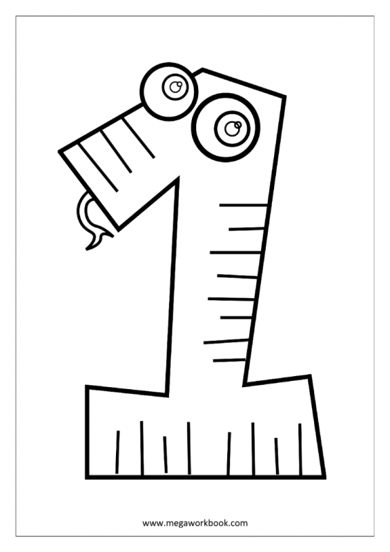 Цифра 8 раскраска