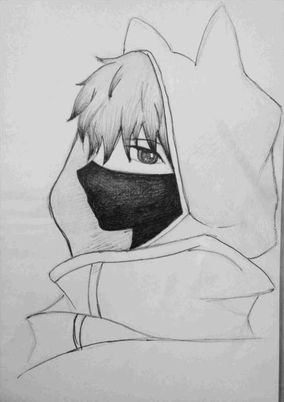 Аниме парни карандашом красивые