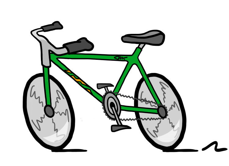 Велосипед раскраска