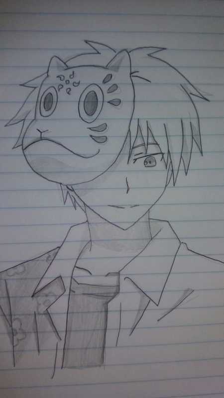 Аниме мальчики карандашом