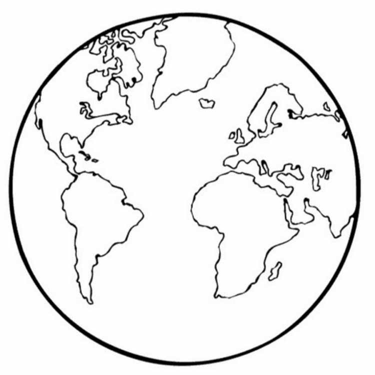 Земля контур