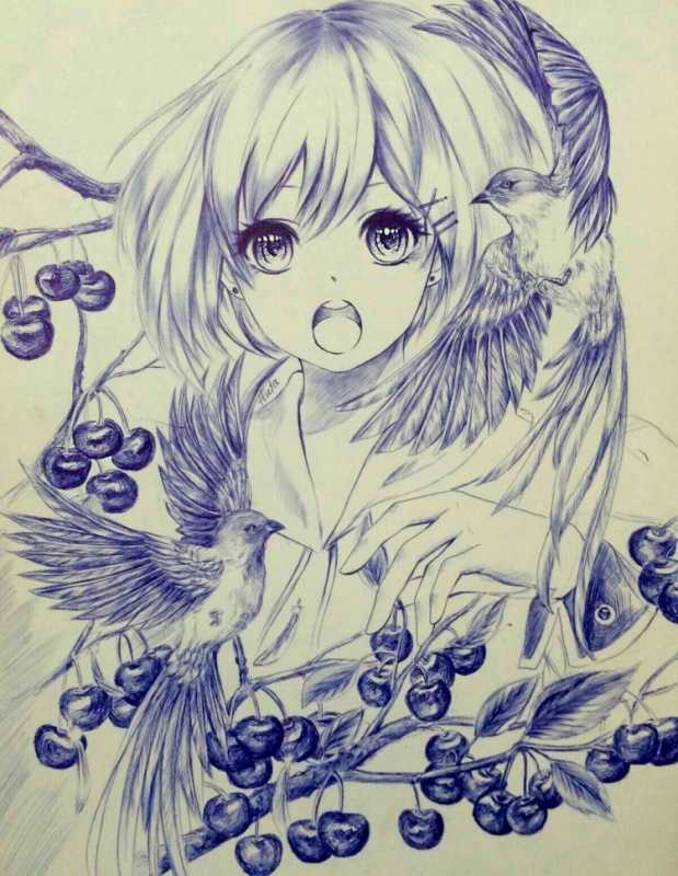 Маленькие рисунки для срисовки аниме