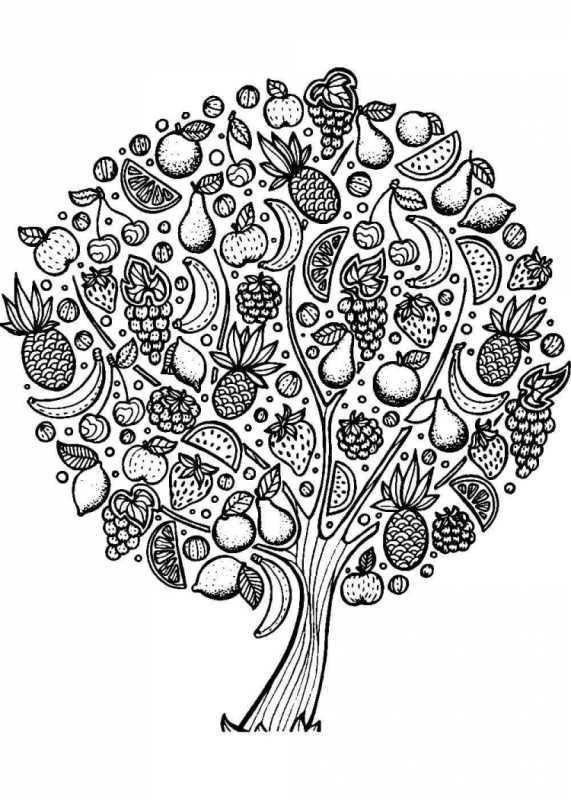 Дерево раскраска