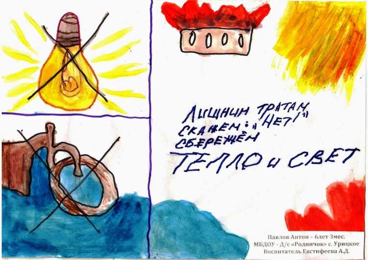 Рисунок на тему энергосбережение
