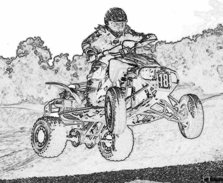 Квадроцикл вектор