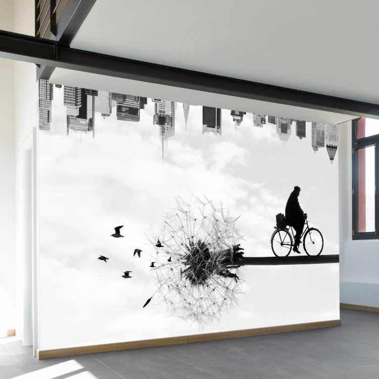 Роспись стен в интерьере в стиле Минимализм