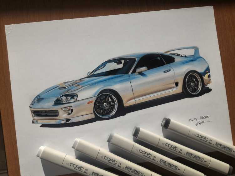 Toyota Supra mk4 Sketch