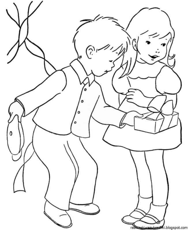 Лето раскраска для детей