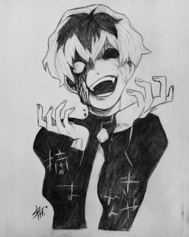 Токийский гуль для срисовки