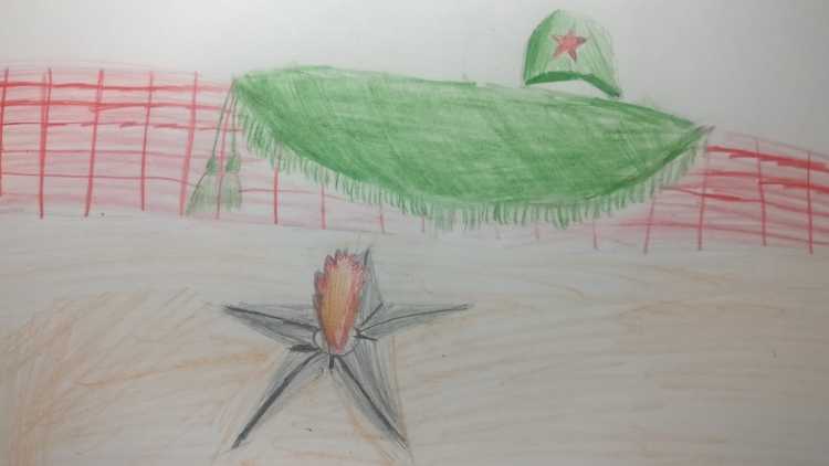 Вечный огонь рисунок