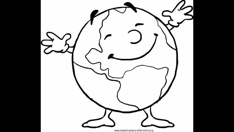 Планета земля раскраска