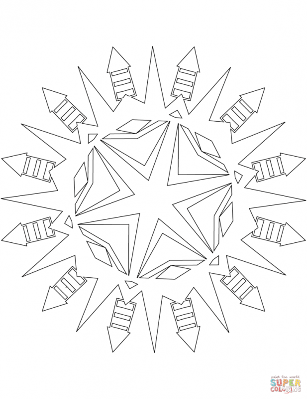 Фейерверк черно белый