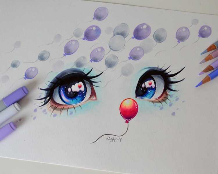 Аниме арты карандашом