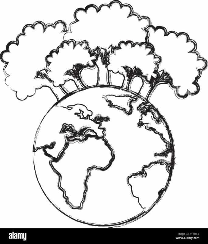 День земли раскраска