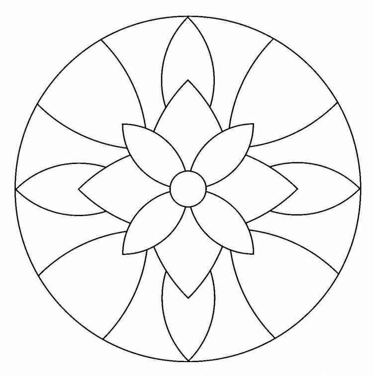 Рисование узора в круге