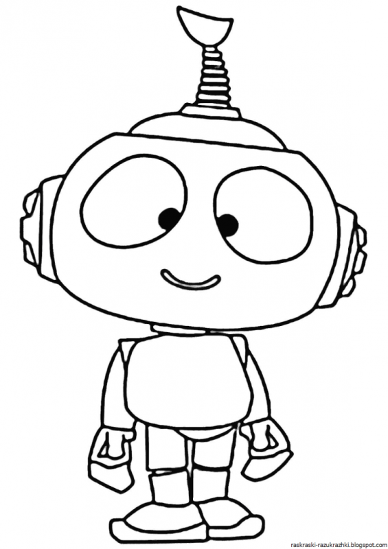 Разукрашка робот Валли