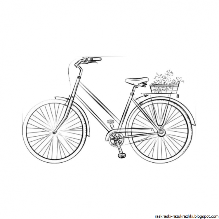 Схематичный велосипед