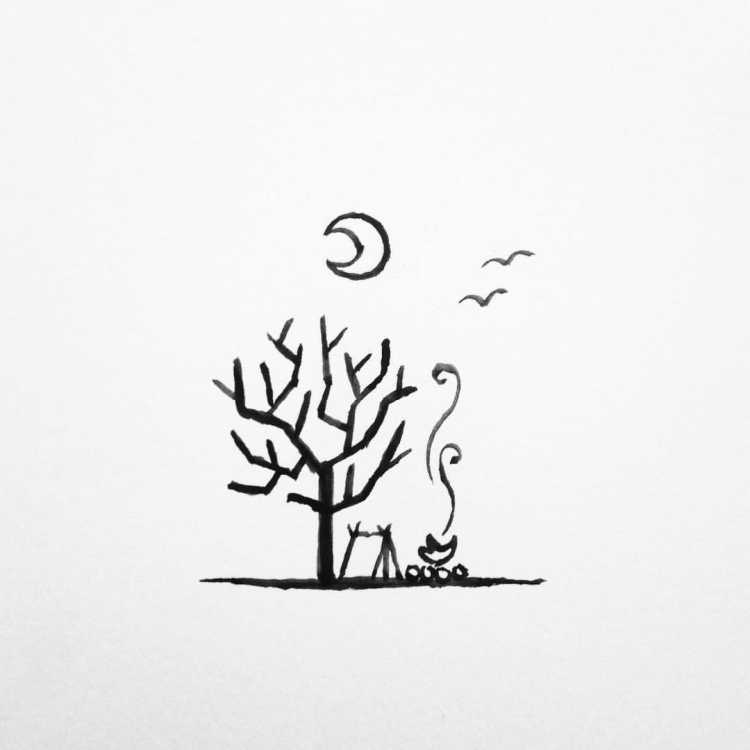 Рисунок космоса карандашом для срисовки