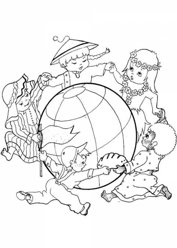 Планета земля раскраска для детей