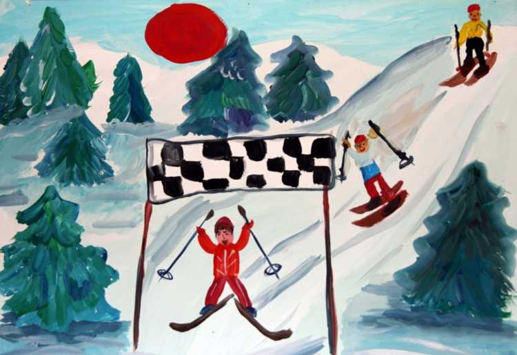 Рисунки детей на тему Олимпийские игры