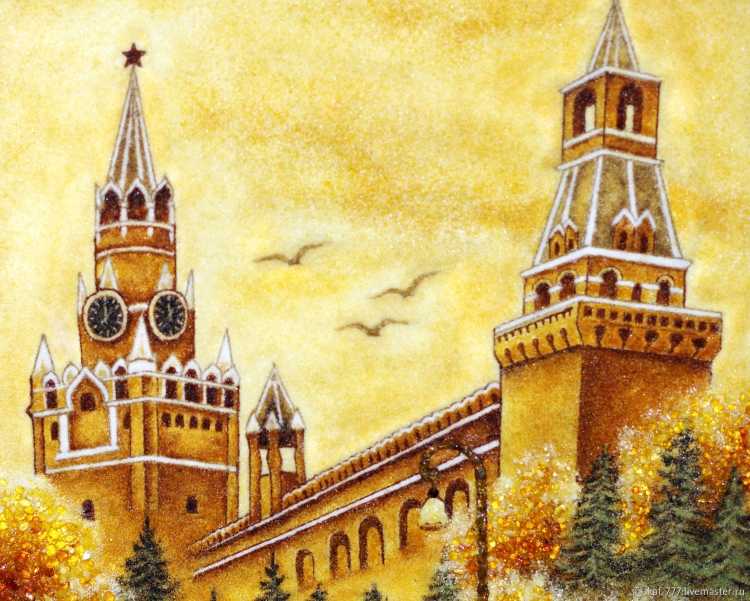 Спасская башня Кремля силуэт