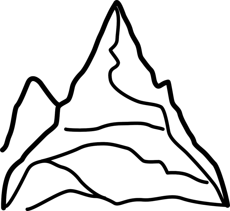 Горы рисунок