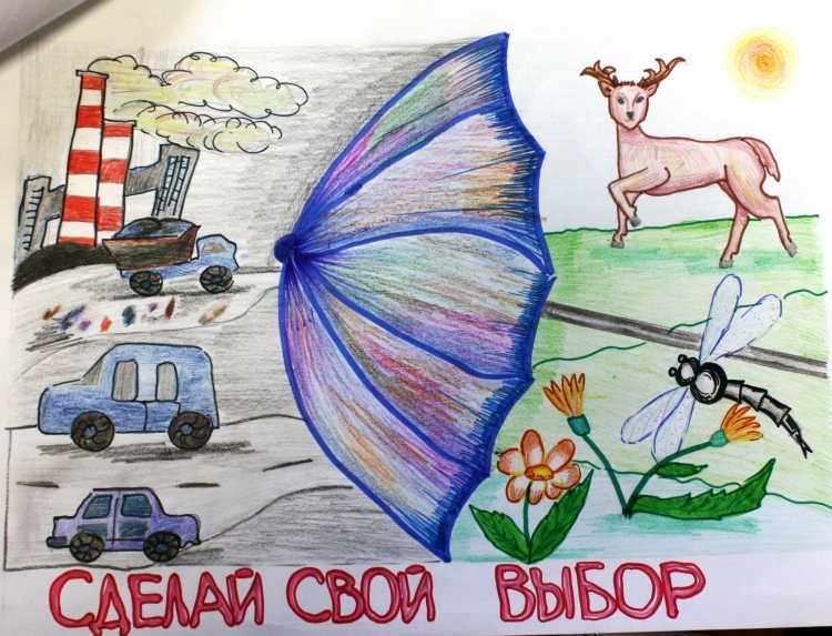 Плакат защита природы