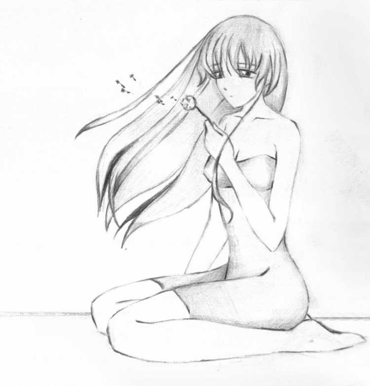 Рисунки для срисовки простым карандашом грустные