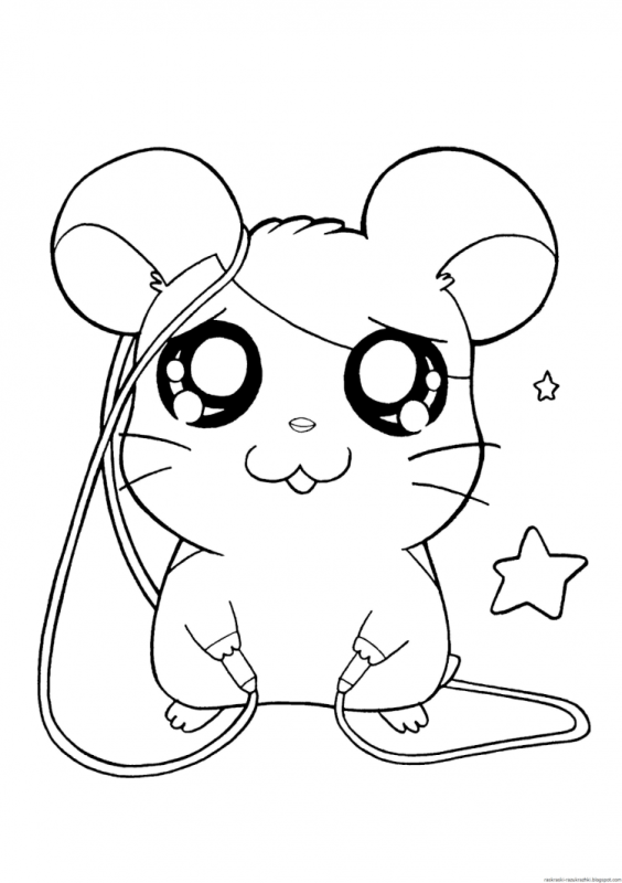 Мышка с мышатами раскраска