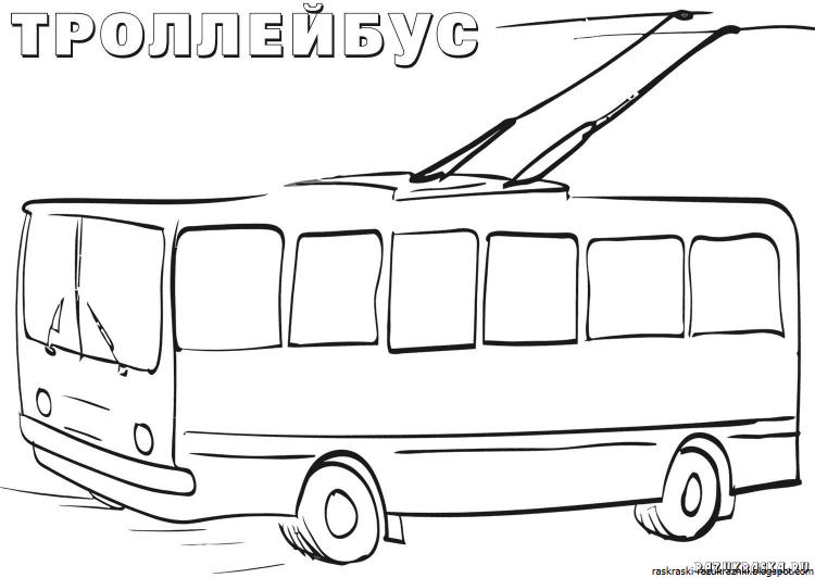 Раскраска школьный автобус и школа