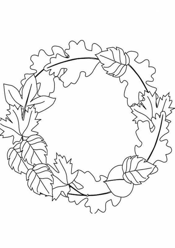 Осень раскраска для детей