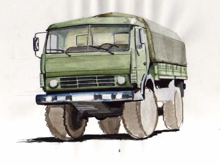 КАМАЗ 4310 рисунок