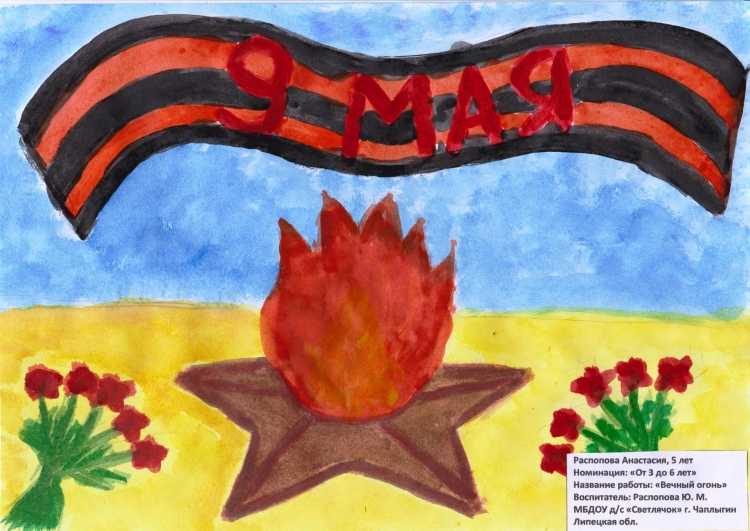 Рисунки к 9 мая для детей 9 лет