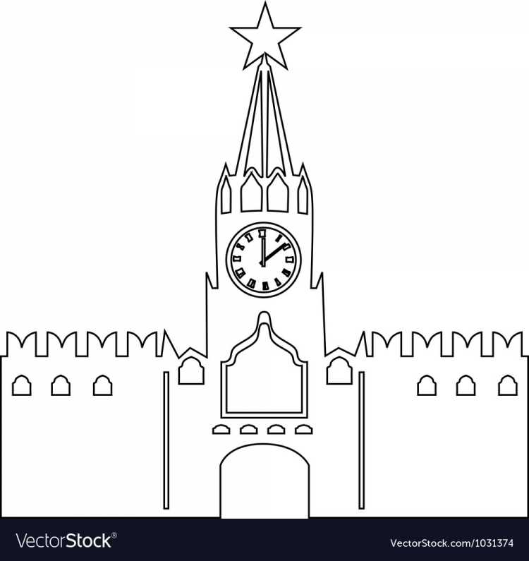 Рисование кремлёвской стены