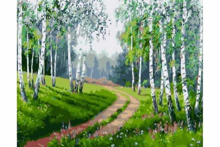 Картина Елены Самарской берёзовяроща