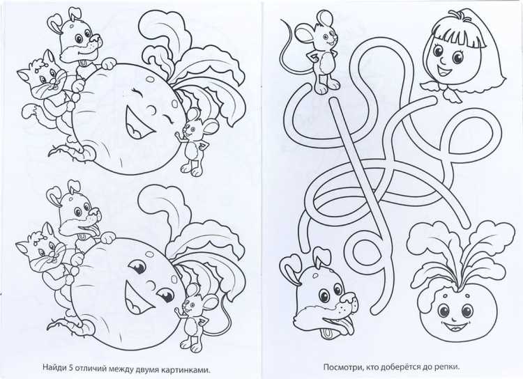 Редька раскраска