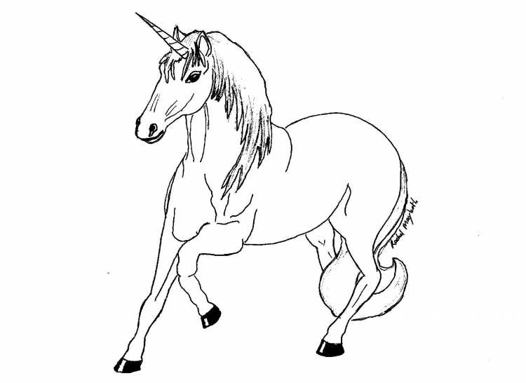 Раскраска. Лошадка