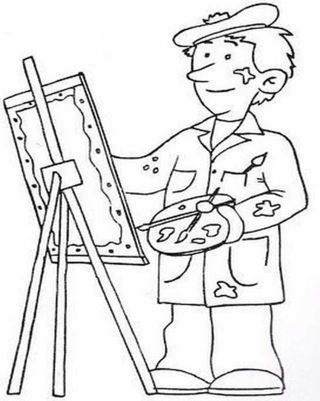 Раскраска профессия полицейский для детей