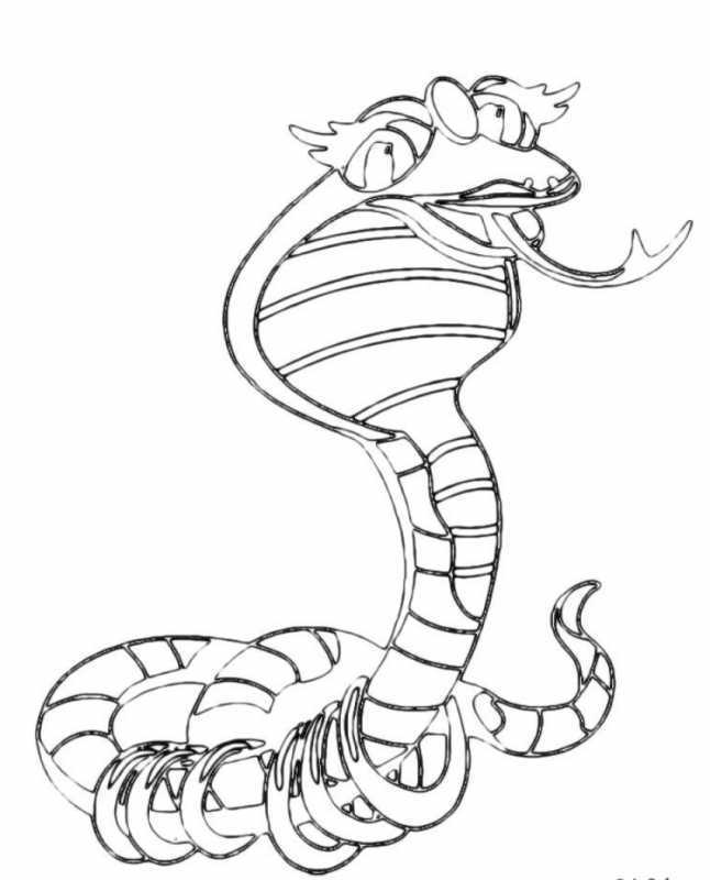 Змея нарисованная