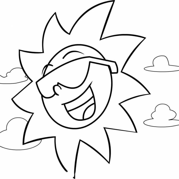 Трафареты солнышка с лучиками