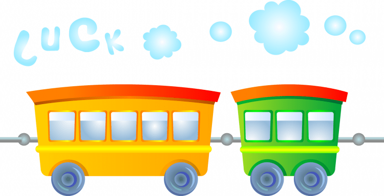 Разноцветные вагончики